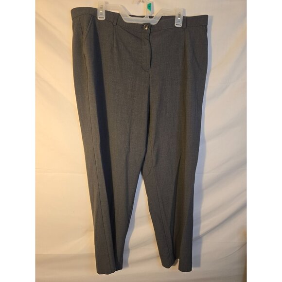 George Gray Dress Pants Office Womens Plus Size 18WP 18 W Petite Short Stretch - Picture 1 of 2